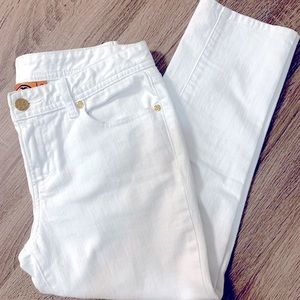 Tory Burch Pants | White Cropped Jeans